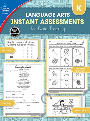 cover image of Instant Assessments for Data Tracking, Grade K - Language Arts